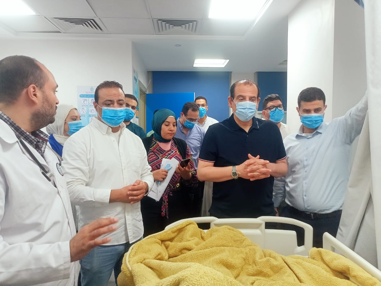 عمرو قنديل يزور مصابي الاسماعيلية