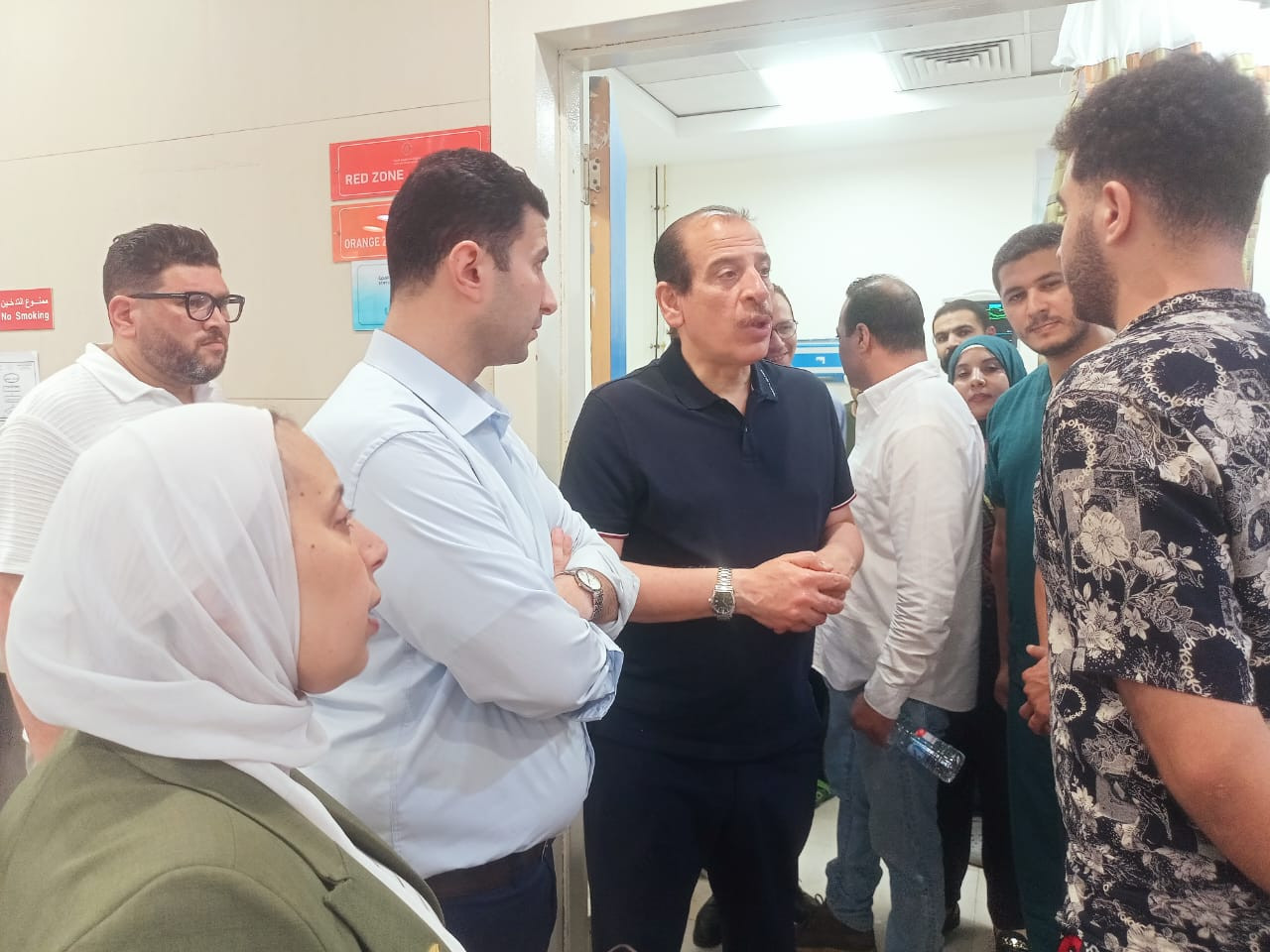 عمرو قنديل يزور مصابي الاسماعيلية