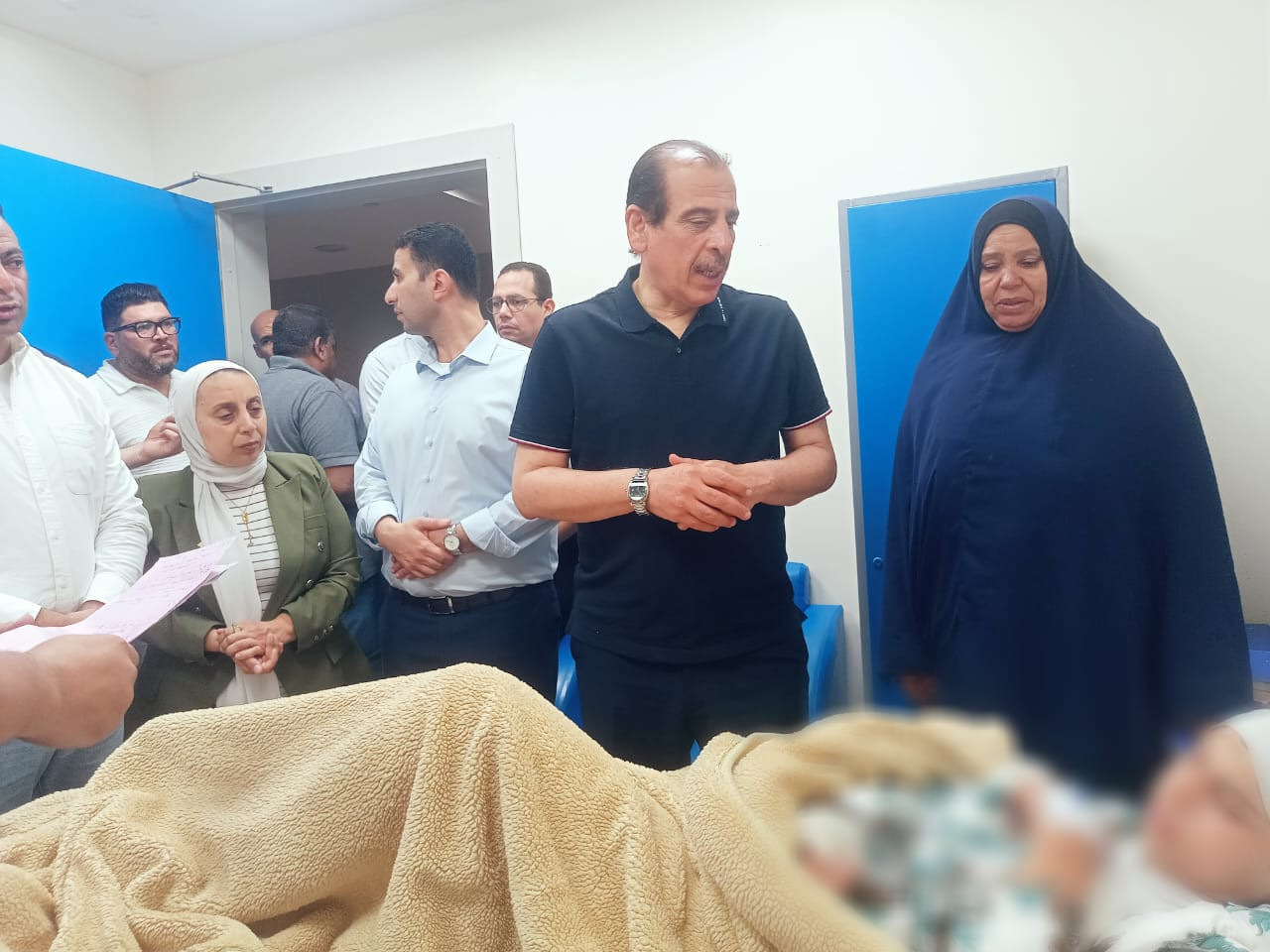 عمرو قنديل يزور مصابي الاسماعيلية