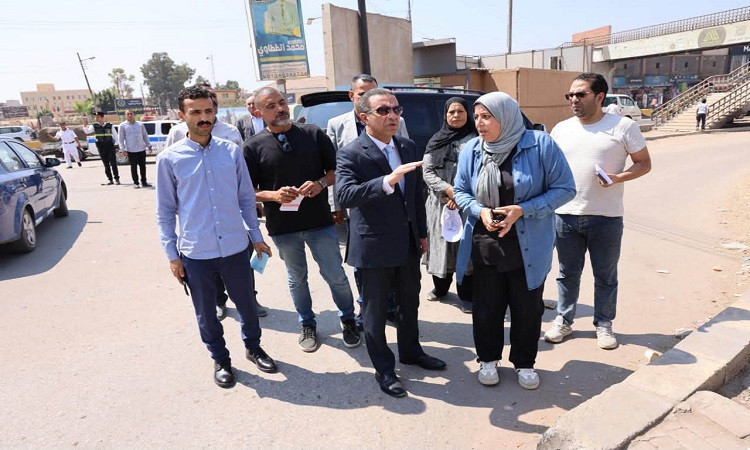 محافظ المنوفية يتفقد التجهيزات النهائية لتشغيل موقف قويسنا النموذجي