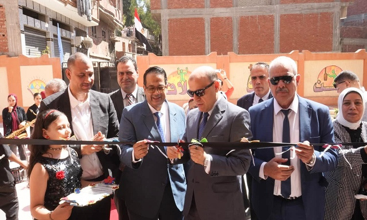 محافظ الغربية يفتتح مدرسة عبد الرحمن بن عوف بقرية شبرا قاص