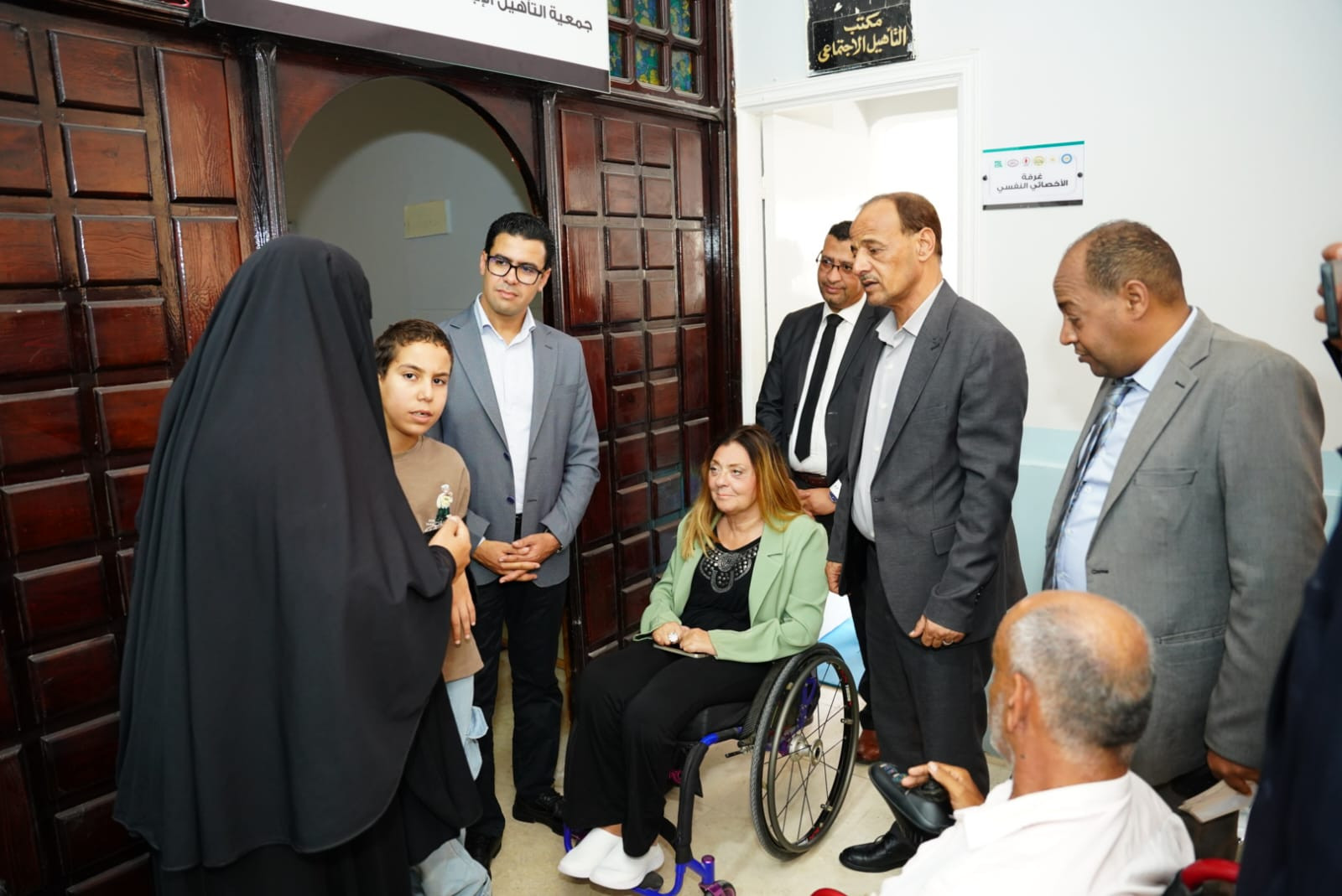 نائب محافظ مطروح ود. إيمان كريم يتفقدان مراكز خدمات ذوي الهمم ويفتتحان