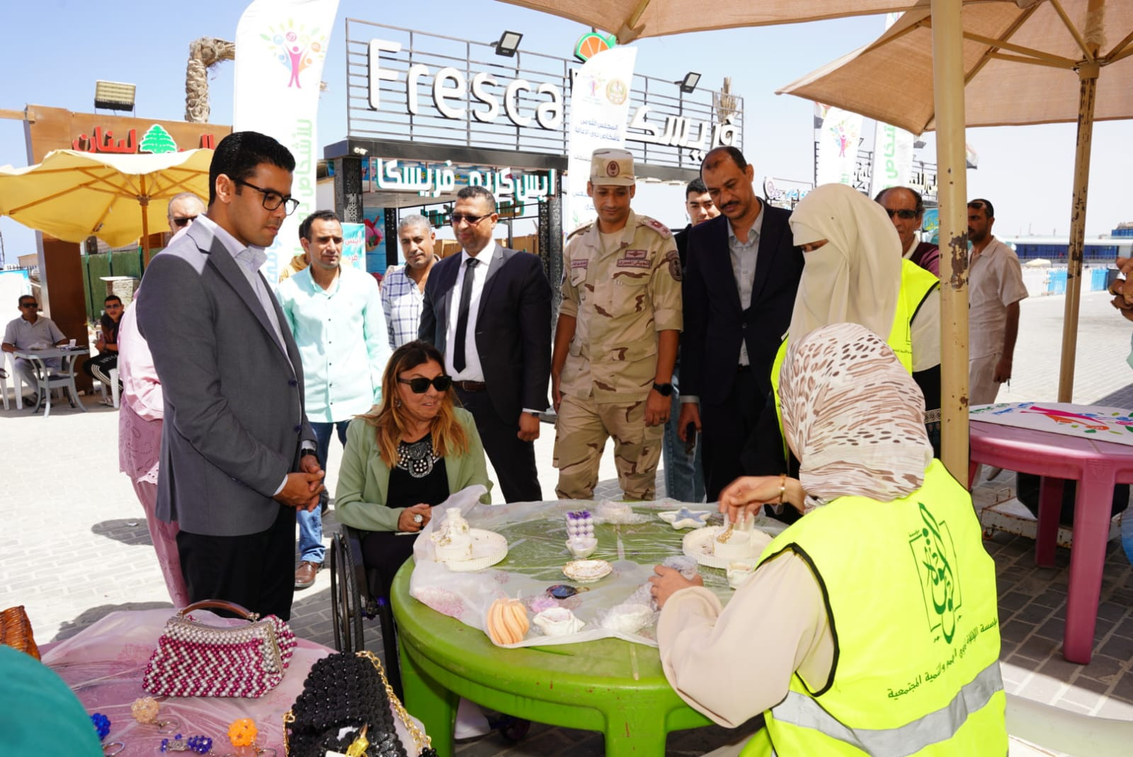 نائب محافظ مطروح ود. إيمان كريم يتفقدان مراكز خدمات ذوي الهمم ويفتتحان