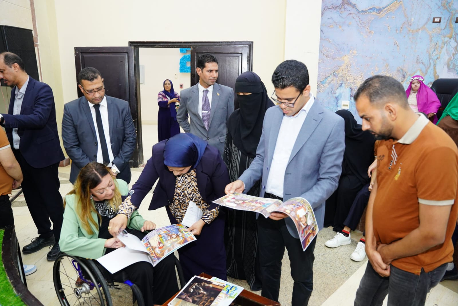 نائب محافظ مطروح ود. إيمان كريم يتفقدان مراكز خدمات ذوي الهمم ويفتتحان