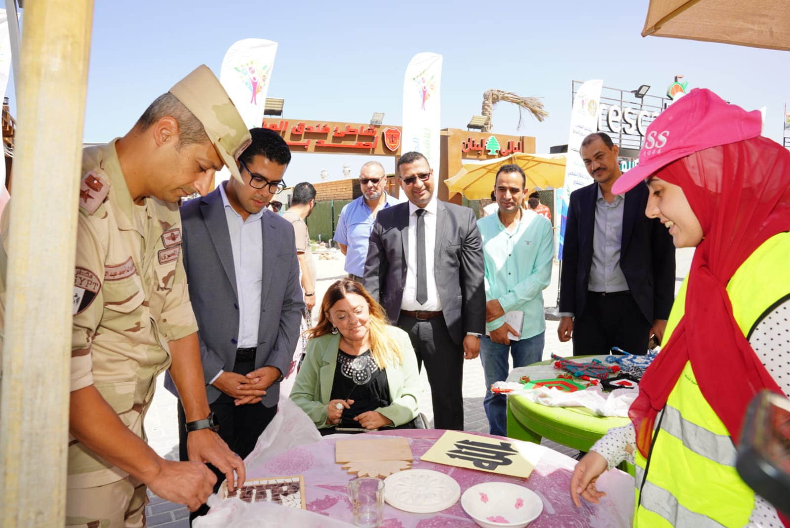 نائب محافظ مطروح ود. إيمان كريم يتفقدان مراكز خدمات ذوي الهمم ويفتتحان