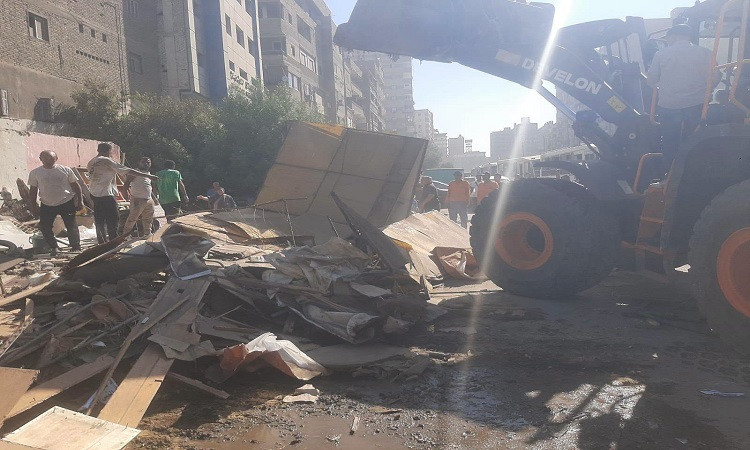 نائب محافظ القليوبية تقود حملة مكبرة لرفع الإشغالات بحي شرق شبرا الخيم