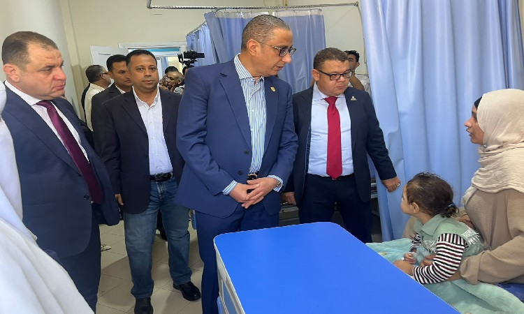 محافظ الجيزة يفتتح أقسامًا ووحدات طبية جديدة ومطورة بمستشفى البدرشين ا