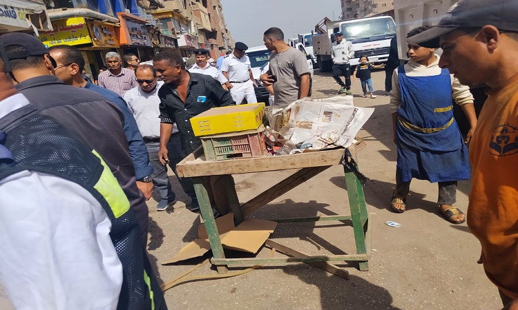 نائب محافظ القليوبية تقود حملة مكبرة لرفع الإشغالات والتعديات بشبرا