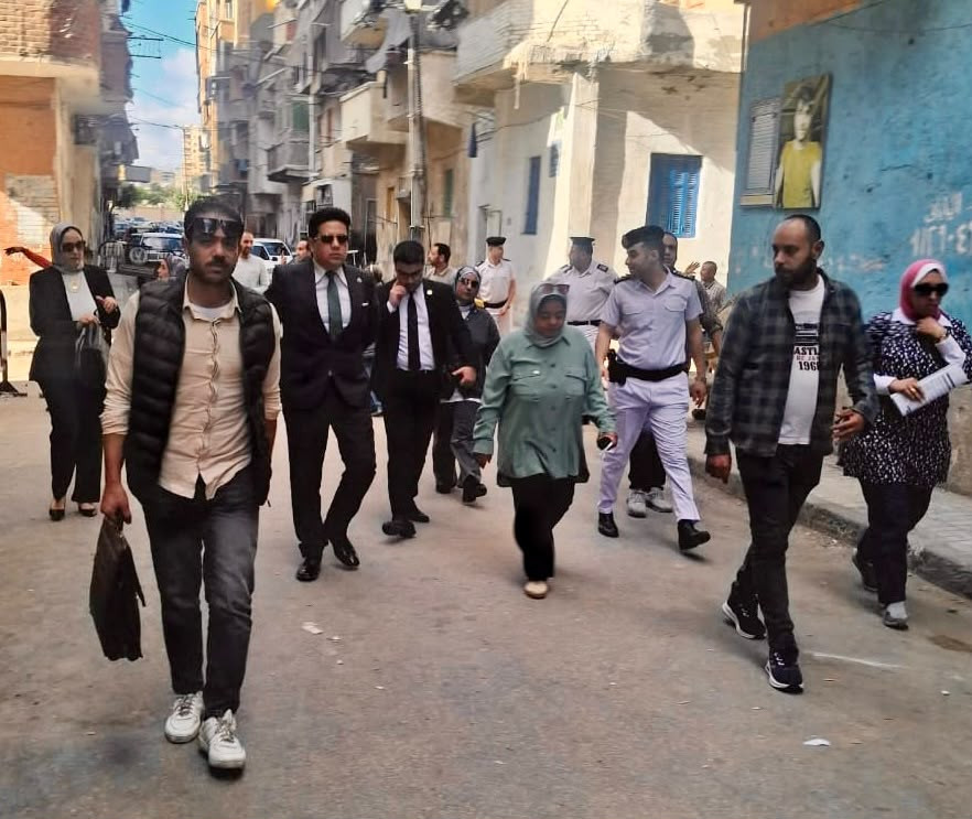 النيابة الإدارية تباشر التحقيق في ميل شديد لـ عقار بمنطقة محرم بك