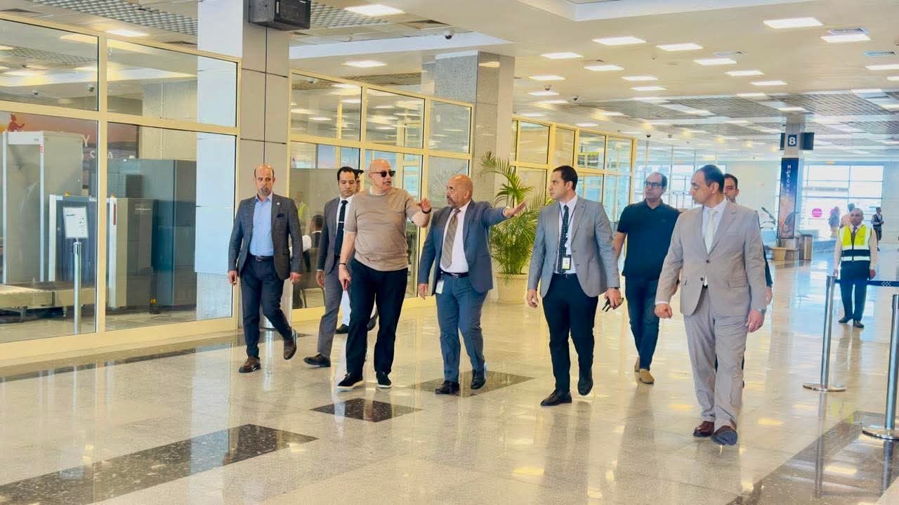 النشار يتابع توسعات مطار الغردقة الدولي لمواكبة نمو حركة الركاب