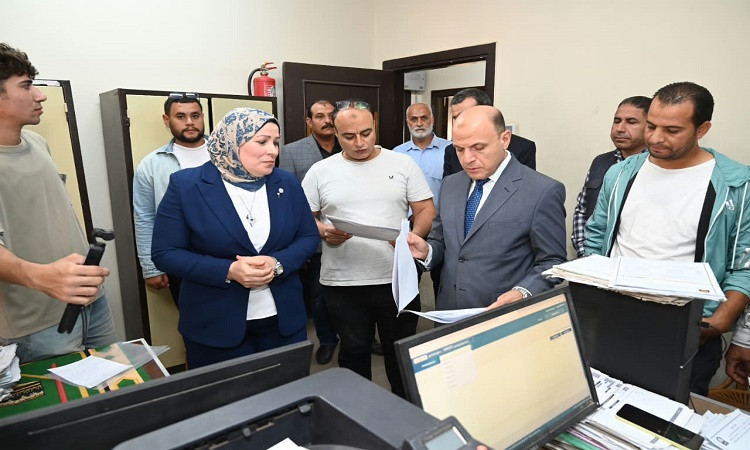 محافظ الغربية يتفقد المركز التكنولوجي ومركز السيطرة ببسيون